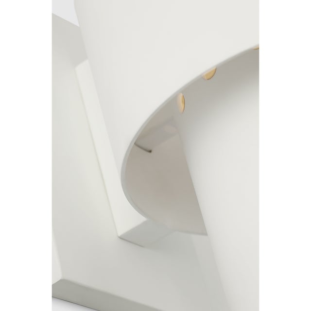 Chalmette Medium Layered Sconce in Plaster White Designer: Julie Neill Finish: Plaster White Height: 14" Width: 6"...