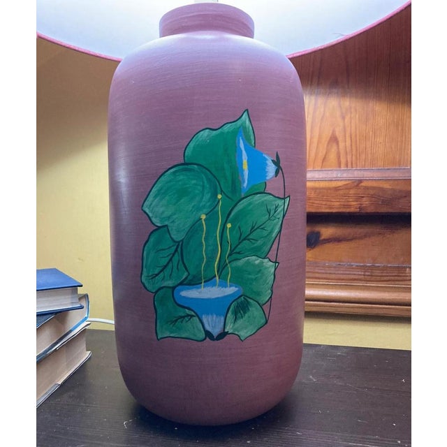 Textile Vintage Ceramic Table Lamp, 1999 For Sale - Image 7 of 8