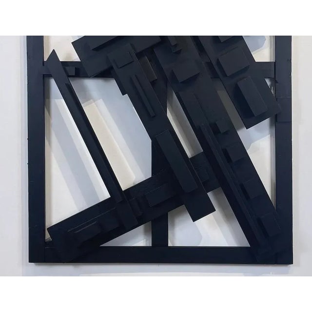 2020s Skyline 31 – Mixed Media Sculptural Wall Art, Unique Contemporary Brutalist Design For Sale - Image 5 of 5