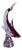 Hand-Blown Purple and Red Murano Glass Fish Sculpture, Italy, 1970s For Sale