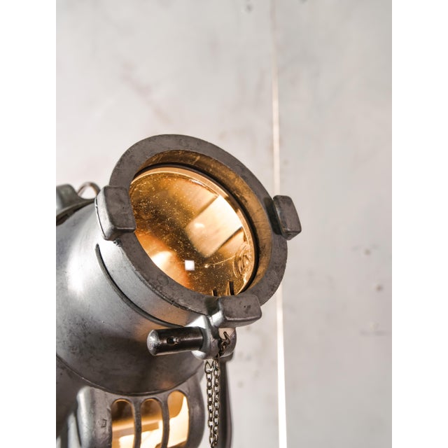 Metal Patt 23 Spotlight Floor Lamp in Bead-Blasted Aluminium from Strand Electric, England, 1960s For Sale - Image 7 of 16