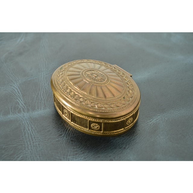 Art Deco Tiffany Studios New York Adam Pattern Bronze Doré Desk Box or Jewelry Box For Sale - Image 3 of 11