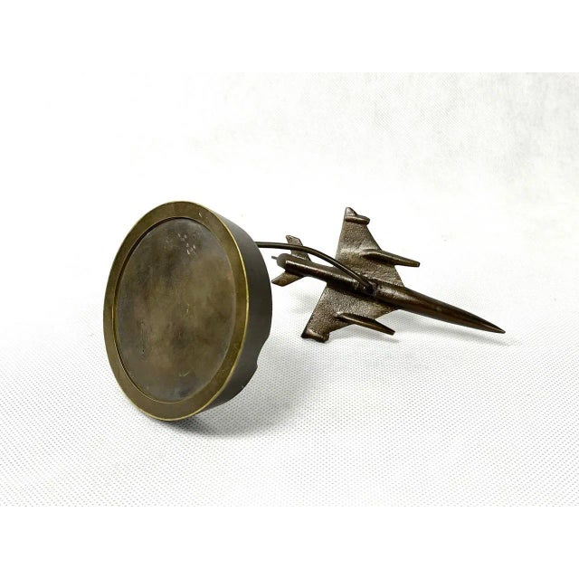 Mig 21 Desk Plane Model with Ashtray in Bronze, 1960s For Sale - Image 4 of 10