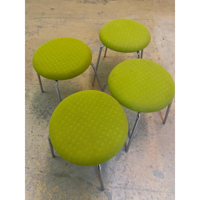 Green Upholstered Pastillo Stool by Ulla Christiansson for Karl Andersson & Söner For Sale - Image 4 of 11