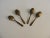 1990s English Brass Tea Spoons - Set of 4 For Sale In Tampa - Image 6 of 6