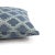 Moroccan Navy With Blue Trellis Pattern Lumbar Pillow Cover For Sale - Image 3 of 6