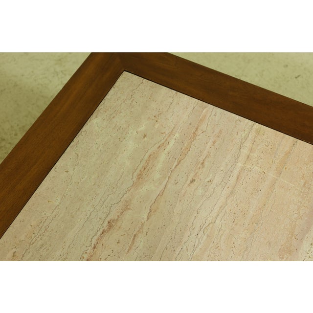 John Widdicomb Mid Century Modern Walnut Coffee Table For Sale - Image 9 of 12