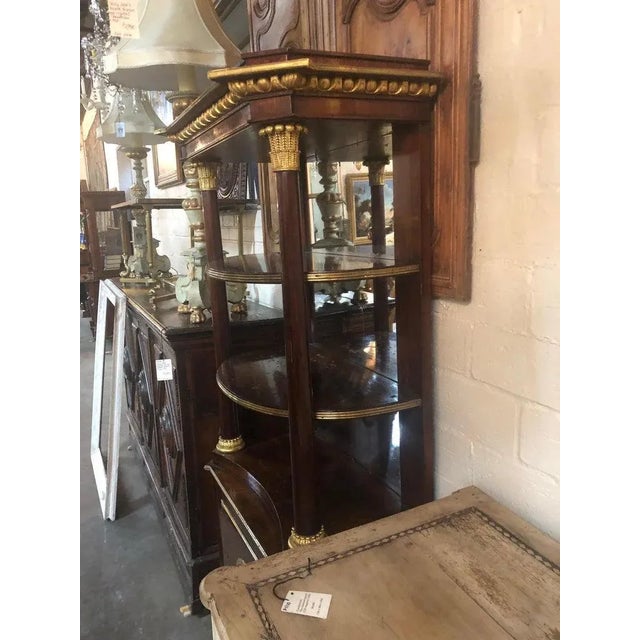 Neoclassical Neoclassical Continental Parcel Gilt Etagere For Sale - Image 3 of 6