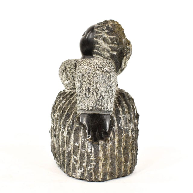 Early 20th Century Shona Stone Woman Sculpture In The Style of Colleen For Sale - Image 4 of 7