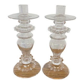 Juliska Harriet Candlestick Holders, Pair For Sale
