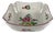 Square Salad Bowl Réverbère Model with Pink Pattern by Kg Lunéville, 1980s For Sale