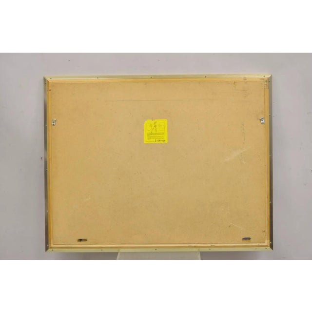 Vintage LaBarge Chinoiserie Floral Gold Gilt Decorated Rectangular Wall Mirror For Sale - Image 10 of 12