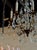 Early 20th Century Antique Petite Bronze and Crystal Chandelier For Sale - Image 5 of 6