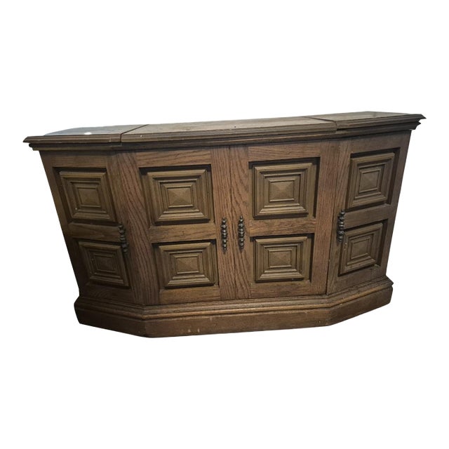 Vintage Solid State Bradford Am Fm Stereo 8trac Vinyl Record Player Cabinet For Sale