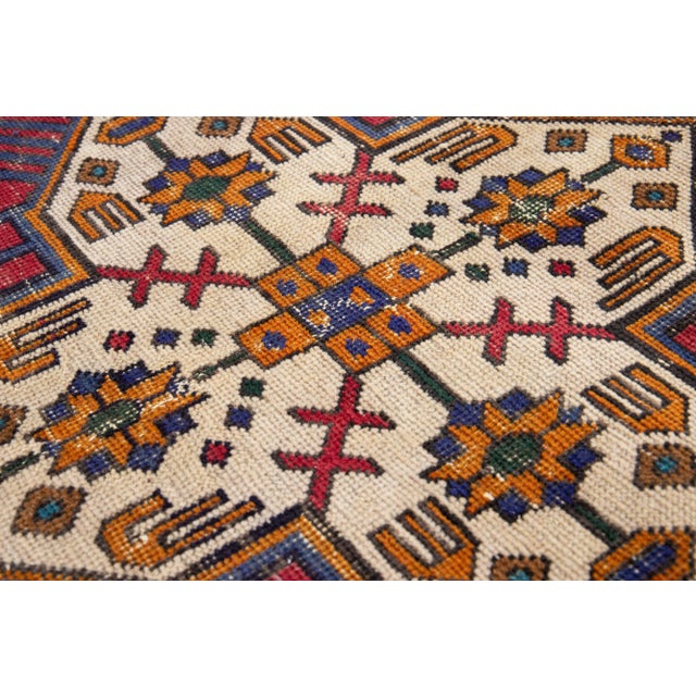 1920s Allover Pattern Vintage Tabriz Handmade Red Wool Rug For Sale In New York - Image 6 of 8