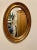Mid 20th Century Vintage Gilt Italian Oval Mirror For Sale - Image 5 of 7