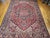 Vintage Oversized Persian Heriz Serapi, Hand-Knotted, Geometric Medallion Pattern, Red & Blue, 11x15 For Sale - Image 10 of 11