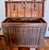 Huge Rustic 19th Century Damchiya Dowery Trunk With Wooden Wheels For Sale - Image 10 of 12