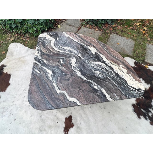 Solid Marble Italian Postmodern 1980s Coffee Cocktail Table For Sale - Image 9 of 12