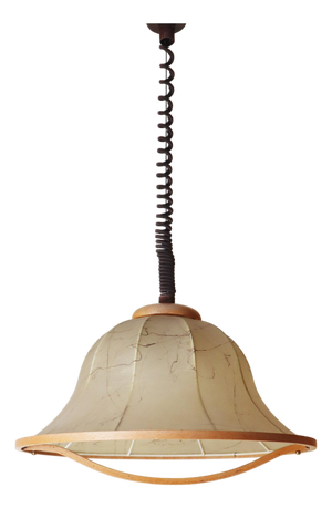 Cocoon Hanging Lamp in Beechwood, 1980s