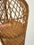 Brown Vintage Boho Wicker Four-Tier Estagere Cylindrical Shelving Unit, 1970s For Sale - Image 8 of 13