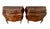 Italian Inlaid Walnut Bombé Commodes, Baroque Style, Mid-20th Century For Sale - Image 4 of 18