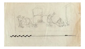 Gabriele Galantara - Figures - Original Pencil and Ink on Paper - Early 20th Century