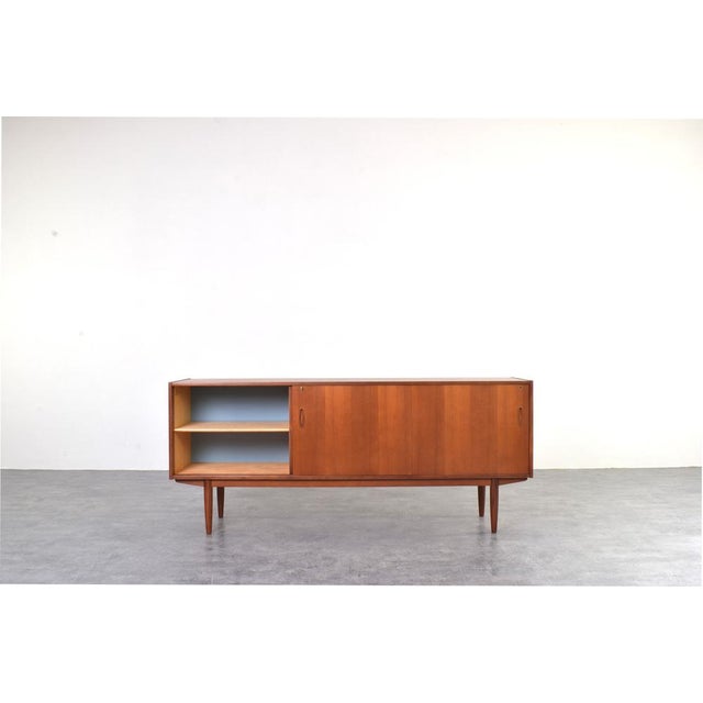 Mid-Century Modern Mid-Century Modern Scandinavian Sideboard in Teak by Nils Jonsson for P.S. Heggen, 1960s. For Sale - Image 3 of 18