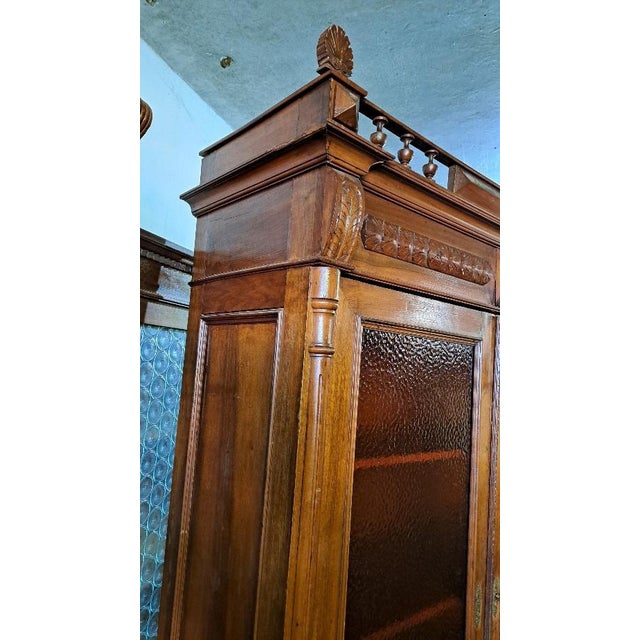 NINETEENTH CENTURY (1800 - 1900) Italian Umbertina Walnut Sideboard with Display Cabinets – Late 19th Century. This...