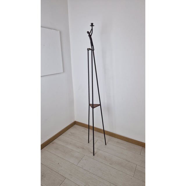Iron and Bronze Candlestick by Alberto Giacometti, 1970s For Sale - Image 14 of 14