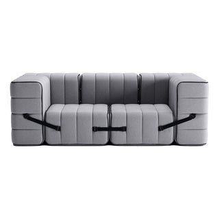 Flexible Two-Seater Sofa with Armrests by Ambivalenz, Set of 7 For Sale