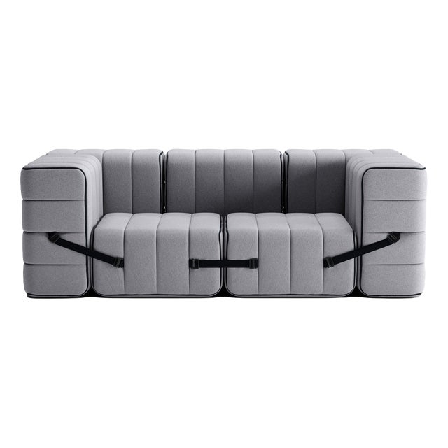 Flexible Two-Seater Sofa with Armrests by Ambivalenz, Set of 7 For Sale