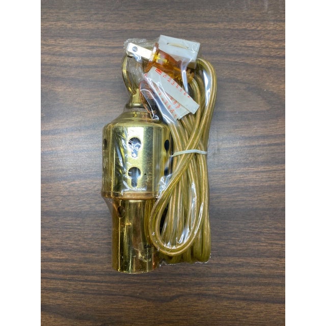 1970s Vintage Pendant Light Swag Lamp Geometric Wood Smoked Beveled Glass For Sale In Cleveland - Image 6 of 10