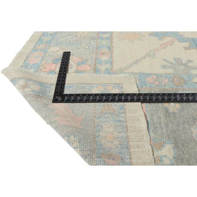 Early 21st Century Modern Style Turkish Oushak Rug, 12'00 X 14'11 For Sale - Image 5 of 9