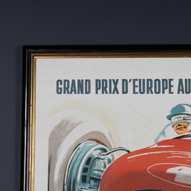 Vintage 20th Century Framed 1955 Monaco Grand Prix Poster by Jean Ramel, 1985 For Sale - Image 15 of 18