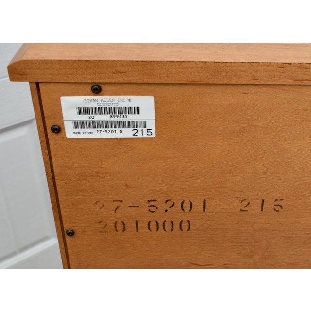 Vintage Ethan Allen Contemporary Style Four Drawer Solid Maple Chest For Sale - Image 13 of 13