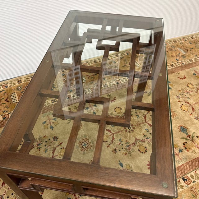 Maria Yee for Gump's Geometrically Carved Side Table For Sale In San Francisco - Image 6 of 12