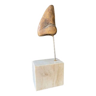 Vintage Italian Surrealist Bronze Sculpture of Dantes Nose For Sale