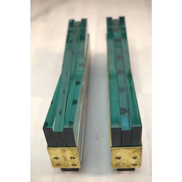 Metal Wall Lights by Max Ingrand for Fontana Arte, 1960, Set of 2 For Sale - Image 7 of 10