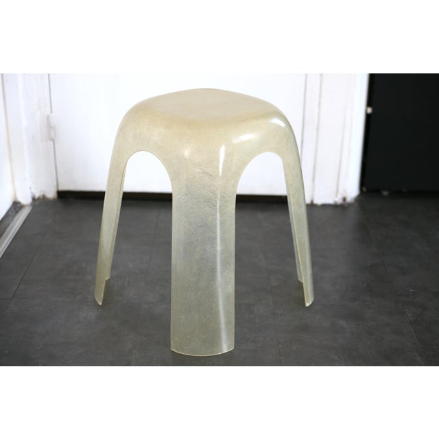 Vintage Space Age Resin Stool, 1970s For Sale - Image 14 of 14