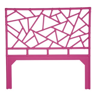 Tiffany Headboard Queen - Bright Pink For Sale