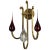 Art Deco Gilded Brass Sconce with Contemporary Glass Globes, 20th Century For Sale - Image 10 of 10