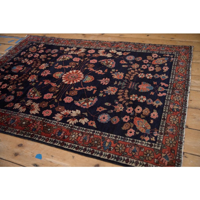 Old New House Antique Mohajeran Sarouk Rug - 3'5" x 4'10" For Sale - Image 4 of 10