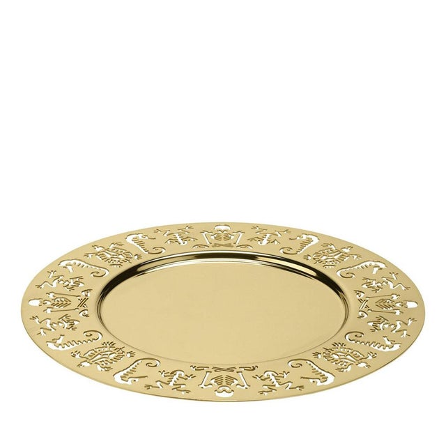 Part of the Perished collection, this round tray was made entirely in openwork steel and features a round smooth central...