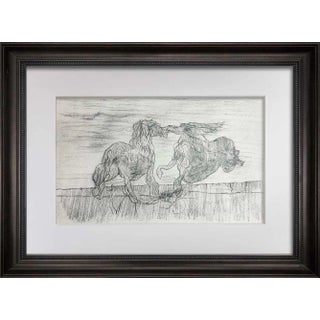 Max Ernst Lithograph Limited Ed. No. 184 "Stallion and Bride of the Wind" For Sale