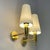 Bergboms Mid-Century Brass V18 Wall Lights attributed to Eje Ahlgren for Bergboms, Sweden, 1960s, Set of 2 For Sale - Image 4 of 18