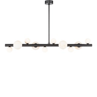 Regina Andrew Styx Alabaster Orbs Chandelier, Oil Rubbed Bronze For Sale