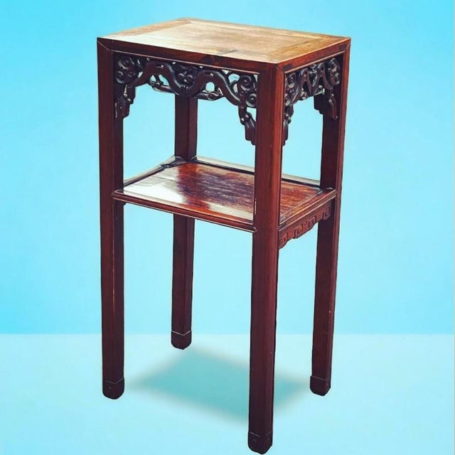 Antique Chinese Jardiniere Hardwood Stand For Sale - Image 11 of 14