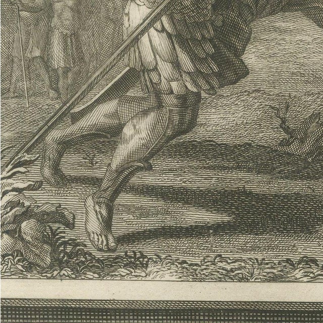 Pieter Mortier, Samuel Anoints David and David Slays Goliath, 1700, Engraving For Sale - Image 6 of 12