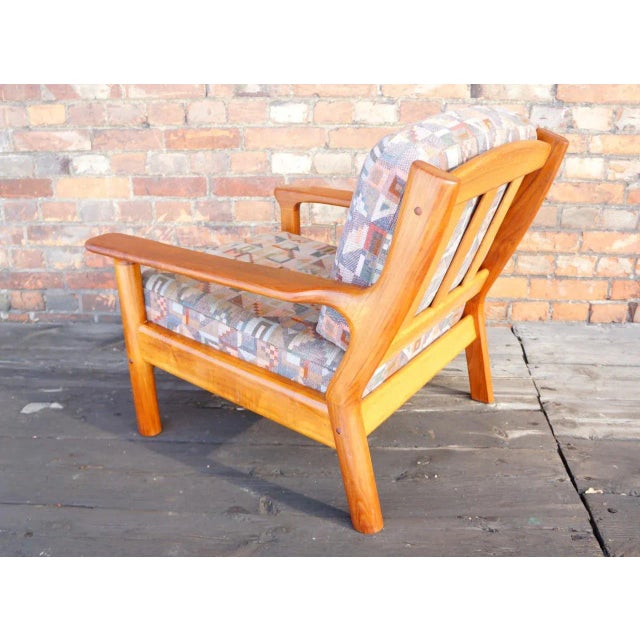 Brown Vintage Danish Teak Lounge Chair, 1970s For Sale - Image 8 of 12